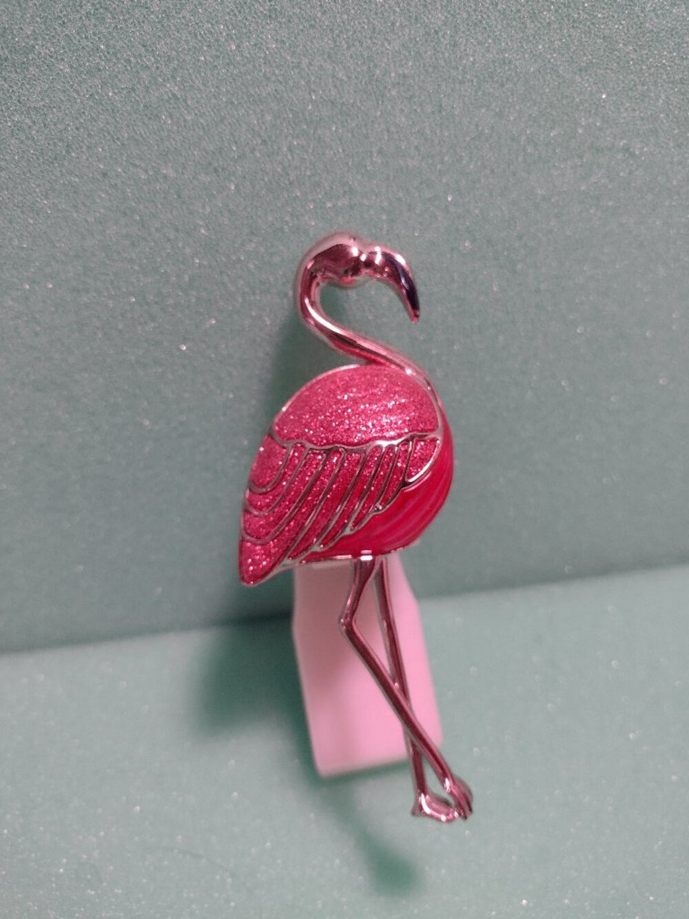 Pink Glitter Sparkling Pink Flamingo Wallflowers Plug Nightlight Rare